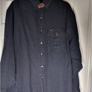 Moose Creek Legendary Clothing XL Buttons Up Lslv Flannel Herringbone Men Shirt
